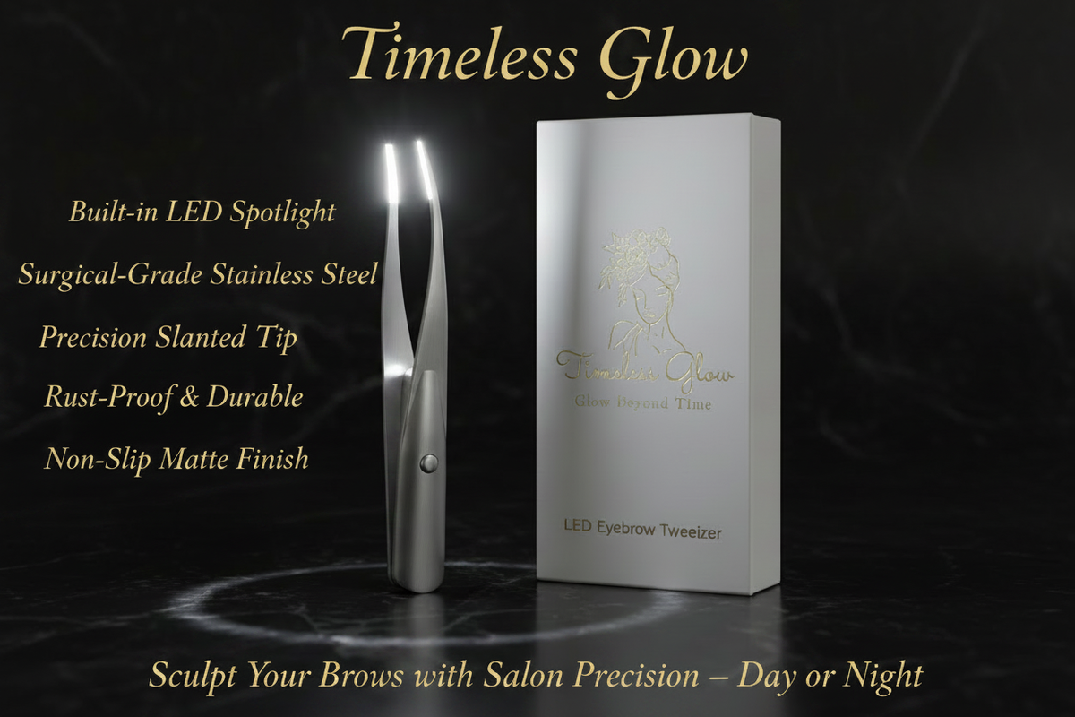 Timeless Glow Eyebrow Tweezer with LED Light
