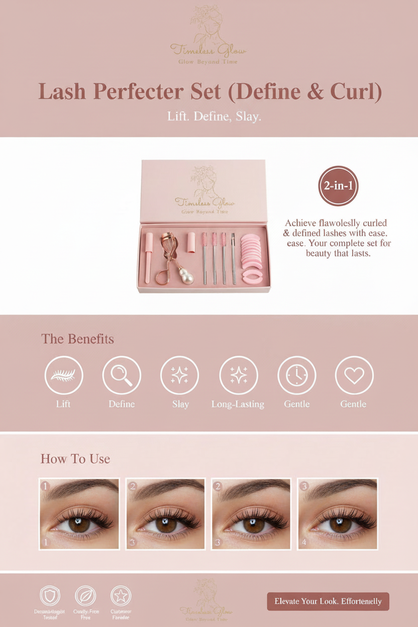 Lash Perfecter Set – Full Blush Pink & Rose Gold