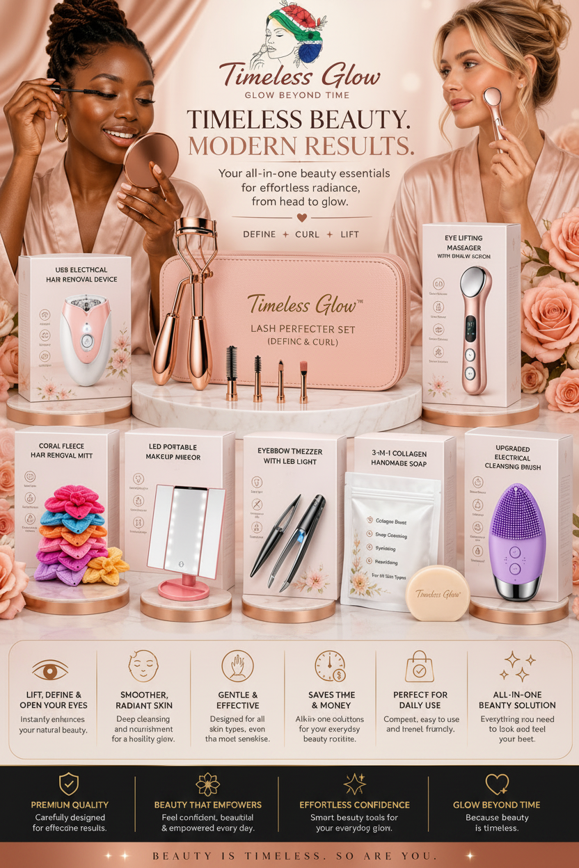 Timeless Glow – All Products Outside Packaging